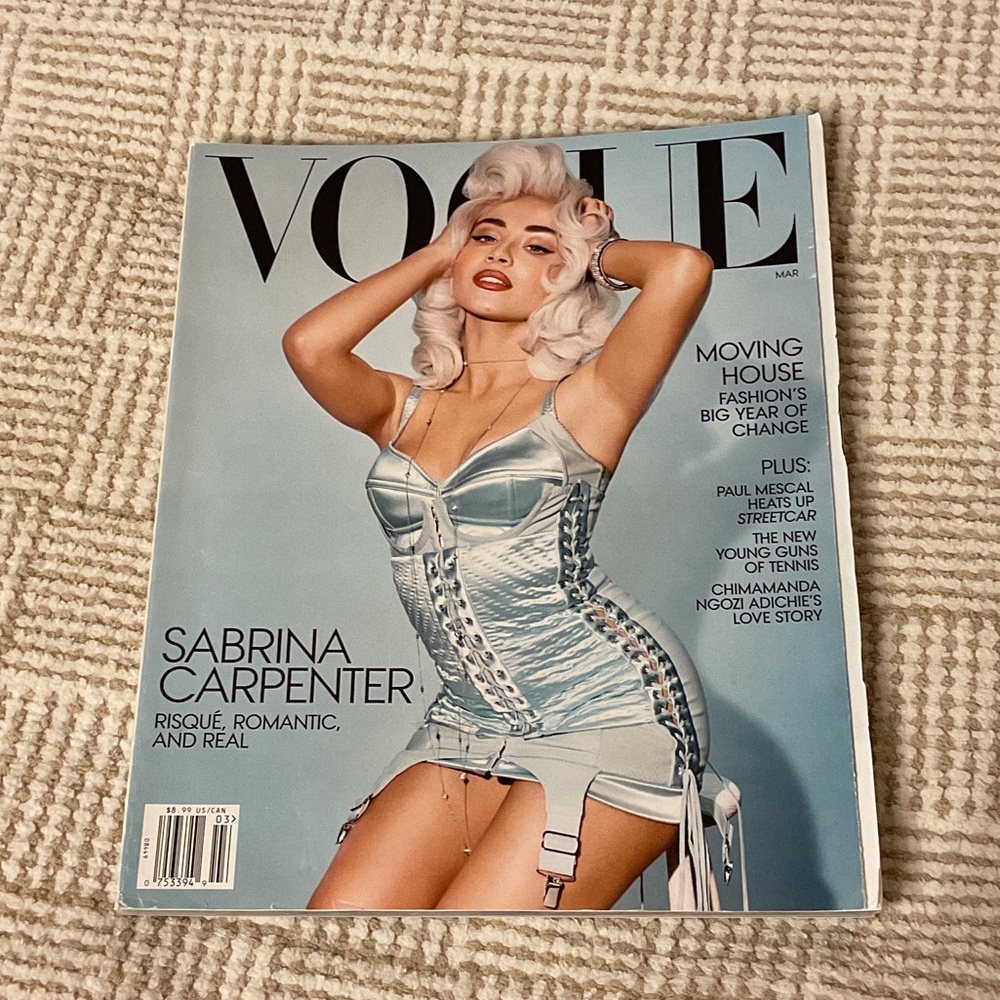 Vogue Light Blue Satin Corset Cover